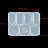 6-Cavity Jewelry Silicone Mold for Polymer Clay Epoxy Crafting