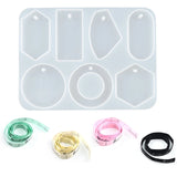 6-Cavity Jewelry Silicone Mold for Polymer Clay Epoxy Crafting