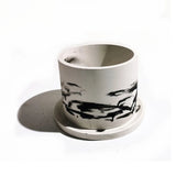 6 inch Round Concrete Flower Pot Silicone Mold DIY