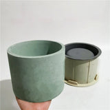 6 inch Round Concrete Flower Pot Silicone Mold DIY