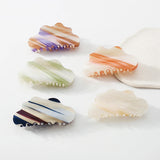 Marble Print Acrylic Hairpins Hair Clip Crab Hair Claws Women Girl Accessories