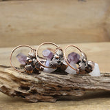 Amethyst Crystal Point Necklace Retro Boho Jewelry Gifts