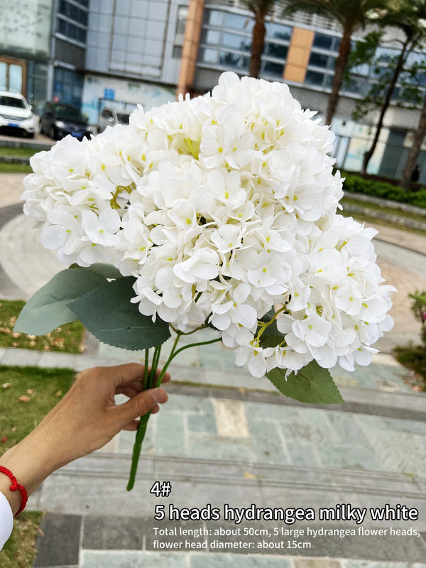 Large Artificial Hydrangea Macrophylla Bridal Bouquet Decoration