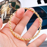 Large Round Hoop Earring Chain Shape Gift Party Jewelry E0106