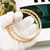 Large Round Hoop Earring Chain Shape Gift Party Jewelry E0106
