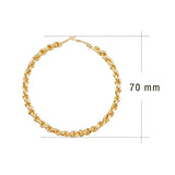 Large Round Hoop Earring Chain Shape Gift Party Jewelry E0106