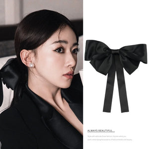 Large Bow Hairpin Female Back Hairbands Hairpin Clip Headdress For Girls