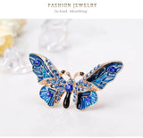 Butterfly Crystal Pin Brooch Women Party Banquet Rhinestone Pins AL278
