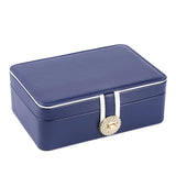 Portable Leather Storage Jewelry Box Organizer Display Travel Case