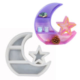 Crescent Moon Tray Resin Mold Star Shelf Crystal Display Tray Jewelry Plate