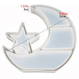 Crescent Moon Tray Resin Mold Star Shelf Crystal Display Tray