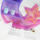 Crescent Moon Tray Resin Mold Star Shelf Crystal Display Tray