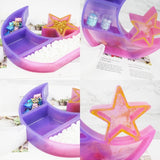 Crescent Moon Tray Resin Mold Star Shelf Crystal Display Tray Jewelry Plate