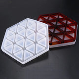 Hexagonal Cup Pad Silicone Mold for Jewelry DIY
