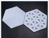 Hexagonal Cup Pad Silicone Mold for Jewelry DIY