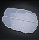 Wave Table Mold Tray Set for Large Cup, 6-in-1, Silicone Mold