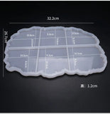Wave Table Mold Tray Set for Large Cup, 6-in-1, Silicone Mold