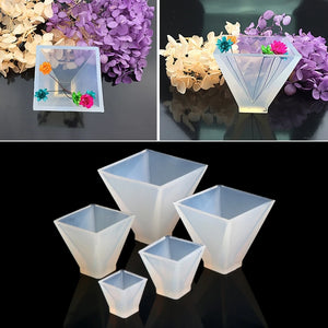 Large DIY Pyramid Resin Mold Set - Big Silicone Pyramid Molds Jewelry