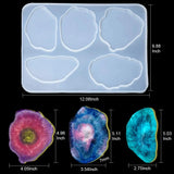 Cloud Shape Silicone Coaster Resin Molds Flower UV Epoxy Resin Mould