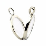 Large Floating Locket Silver Pendant 925 Sterling Silver Jewelry