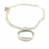 Large Floating Locket Silver Pendant 925 Sterling Silver Jewelry