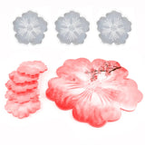 Large Flower Glass Tray Silicone Mold Coaster Set Dish Resin Shape Craft Jewelry