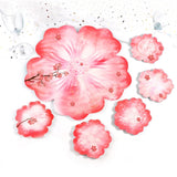 Large Flower Glass Tray Silicone Mold Coaster Set Dish Resin Shape Craft Jewelry