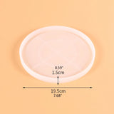Large Flower Resin Coaster Molds Silicone Tray for DIY Geode Agate Platter