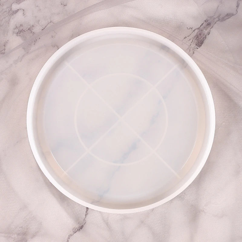 Large Flower Resin Coaster Molds Silicone Tray for DIY Geode Agate Platter