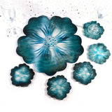 Resin Coaster Molds Large Flower Shape Silicone Tray