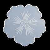 Flower Shape Resin Coaster Molds Fruit Cup Silicone Tray Mold