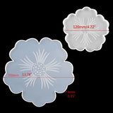 Flower Shape Resin Coaster Molds Fruit Cup Silicone Tray Mold