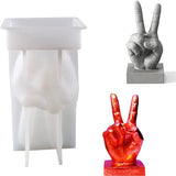 Large Gesture Candle Mold, Home Decor Silicone Mold for DIY Table Decor