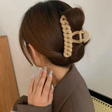 Large Hair Claw Hair Clips Soild Colors Hair Claw Girls Hair Accessories