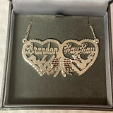 Personalized Double Name Love Pendant Chain