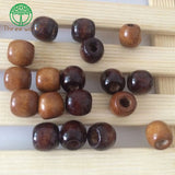 Large Hole Coffee Wooden Beads for DIY Jewelry