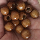 Large Hole Coffee Wooden Beads for DIY Jewelry