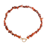Large Irregular Pearl OT Buckle Stone Necklace For Women