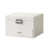 Large Jewellery Box Organiser Double Layer Trinket Jewelry Storage Case