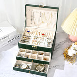 Large Jewelry Storage Box Multi-Layer Organizer For Women