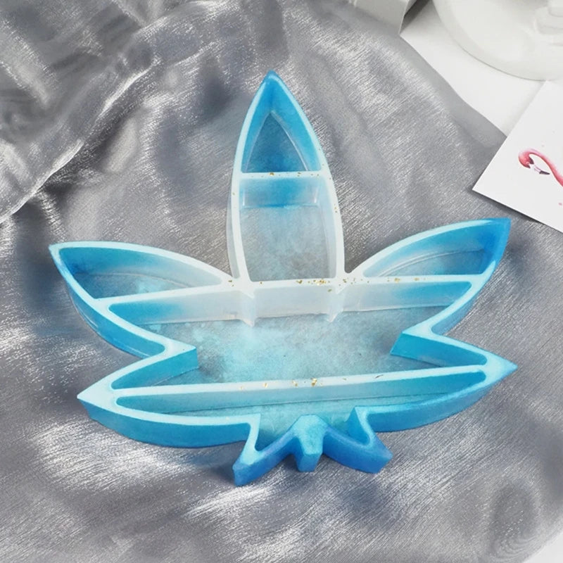 Maple Leaf Tray Resin Mold Large Leaves Shelf Silicone Resin Mold