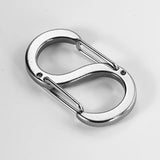 304 Stainless Steel Keychain Double Head Mountaineering Buckle Key Ring