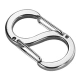 304 Stainless Steel Keychain Double Head Mountaineering Buckle Key Ring