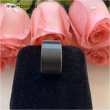 Tungsten Wedding Ring Flat Band Brushed Finish 12MM Comfort Fit