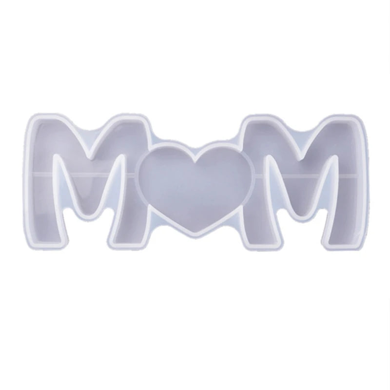 Large Mom Love Letter Pendant Resin Mold