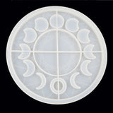 Moon Phase Tray Resin Mold for Keychain Pendant Silicone Molds