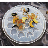 Moon Phase Tray Resin Mold for Keychain Pendant Silicone Molds