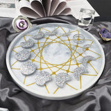 Moon Phase Tray Resin Mold for Keychain Pendant Silicone Molds