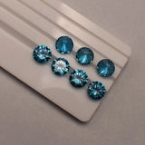 Large 12mm 6.0ct Round Cut Synthetic Sapphire Gemstone