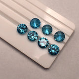 Large 12mm 6.0ct Round Cut Synthetic Sapphire Gemstone